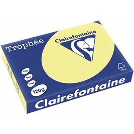 Clairefontaine Trophée 1207C – Hellgelbes A4-Papier, 120 G/m², 250 Blatt Aus Frankreich
