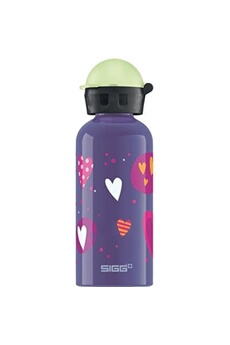 Gourde et poche à eau GENERIQUE Sigg glow heart-ballons gourde violet 0,4 l