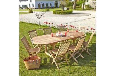 Ensemble Table Et Chaise De Jardin Bois Dessus Bois Dessous Salon