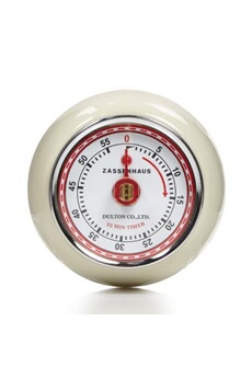 minuteur zassenhaus - minuteur timer speed rétro collection blanc