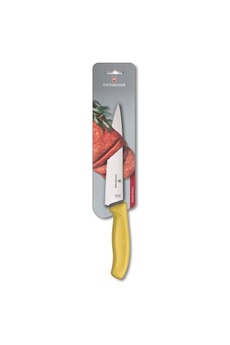couteau generique couteau découpeur victorinox swiss classic, fibrox jaune, lame 19 cm