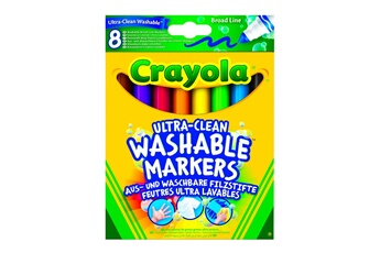 Peinture et dessin (OBS) Crayola 8 feutres à colorier ultra lavables