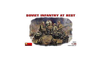 Figurine de collection Mini Art Figurines 2ème Guerre Mondiale : Infanterie Soviétique au repos 1943-1945