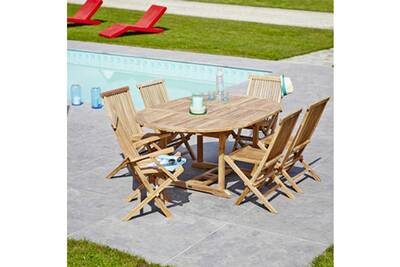 Ensemble Table Et Chaise De Jardin Bois Dessus Bois Dessous Salon