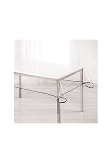 nappe de table generique nappe imperméable rectangulaire en pvc 140 x 240 cm transparente anthracite