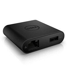 Adapter DA200 - Station d'accueil - USB-C - VGA, HDMI - 1GbE - pour Inspiron 5502, 7306 2-in-1; Precision 75XX; Vostro 53XX, 5502, 7500; XPS 13 93XX