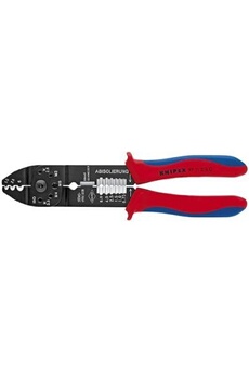 Knipex Pince à sertir brunie avec gaines bi-matière 230 mm - 97 21 215 C