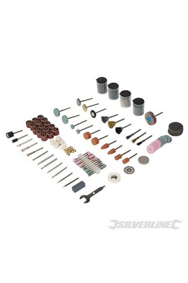 Kit d'accessoire pour outillage électroportatif Silverline Ensemble 216 accessoires  pour outil rotatif