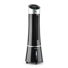 Rafraîchisseur d'air mobile - avec télécommande - Ventilateur climatiseur mobile sans évacuation - 210 m³/h - Noir