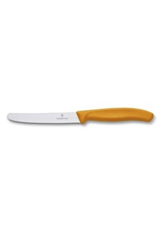 couteau generique victorinox couteau de cuisine avec lame dentelée swiss classic 11 cm orange - orange