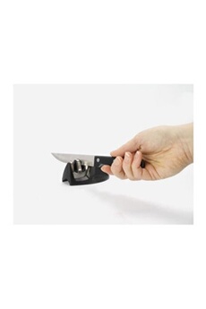ustensile de cuisine equinox aiguiseur a couteau 9x5x4 cm noir