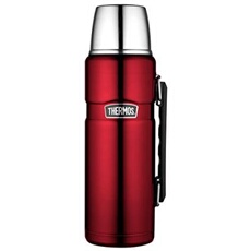Thermos 1.2 litre stainless food flask, red 184803