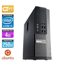 Unité centrale Optiplex 790 SFF - Noir - Intel Core i3-2120 / 3.30 GHz - RAM 4 Go - HDD 250 Go - DVDRW - Gigabit Ethernet - Wifi - Linux - Ubuntu