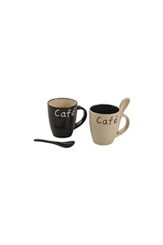 tasse et mugs aubry gaspard - mug à café en grès (lot de 2)