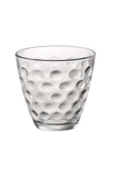 verrerie bormioli - lot de 6 gobelets a eau 25 cl dots