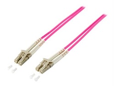 equip Pro - Cordon de raccordement - LC multi-mode (M) pour LC multi-mode (M) - 10 m - fibre optique - duplex - 50 / 125 microns - OM4 - sans