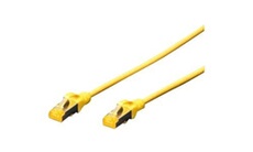 DIGITUS - Cordon de raccordement - RJ-45 (M) pour RJ-45 (M) - 7 m - SFTP - CAT 6a - démarré, sans halogène, sans crochet - jaune