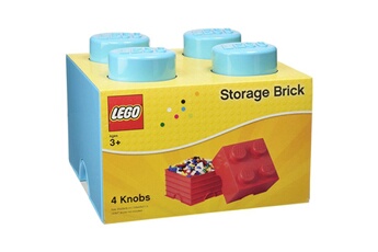 Lego Armoire Brique de rangement 4 plots lego bleu azur