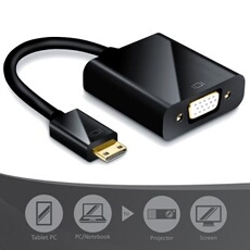 CABLING Adaptateur Mini HDMI vers VGA Noir