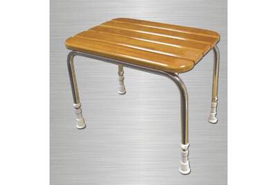 Meuble Salle De Bain Akw Akw Tabouret De Douche A Lattes En Bois