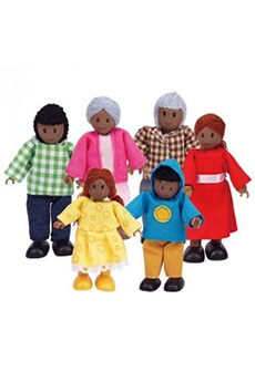 Accessoire poupée Hape Maison de poupée - Ma Famille Africaine