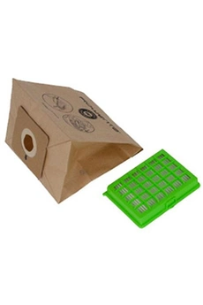 accessoire aspirateur / cireuse rowenta pochette 6 sacs papier et 1 filtre hepa aspirateur zr004101, moulinex - 255402