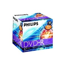 DM4S6J10C - 10 x DVD-R - 4.7 Go (120 minutes) 16x - boîtier CD