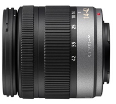 Objectif hybride Lumix G Vario 14 - 42 mm f/3.5 - 5.6 ASPH./ MEGA O.I.S.