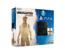 Pack Console PS4 500 Go Noire + Uncharted Collection + Carte PS Plus 90 jours