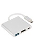 GENERIQUE CABLING® Adaptateur Usb type C male vers HDMI, USB C, USB 3.0 femelle photo 3