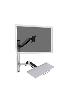 Accessoire TV vidéo DIGITUS DA-90354 - Kit de montage (support mural,  plateau articulé pour clavier, bras pour moniteur) - pour écran LCD /  clavier - Taille d'écran : 17"-27"
