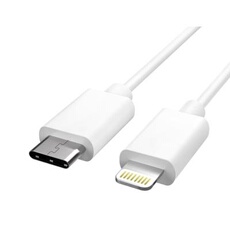 CABLING Cable (chargement et transfert de données) USB Type C vers lightning pour iPhone, iPad, Nouveau MacBook