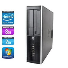 Unité centrale Elite 8300 SFF - Noir - Intel Pentium G870 / 3.10 GHz - RAM 8 Go - HDD 2 To - DVD - Gigabit Ethernet - Windows 7 Professionnel