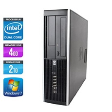 Unité centrale Elite 8300 SFF - Noir - Intel Pentium G870 / 3.10 GHz - RAM 4 Go - HDD 2 To - DVD - Gigabit Ethernet - Windows 7 Professionnel