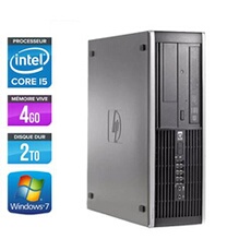 Unité centrale Elite 8300 SFF - Noir - Intel Core i5-3470 / 3.20 GHz - RAM 4 Go - HDD 2 To - DVDRW - Gigabit Ethernet - Windows 7 Professionnel