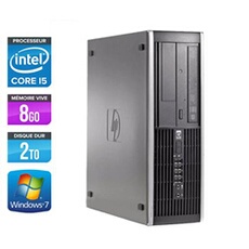 Unité centrale Elite 8300 SFF - Noir - Intel Core i5-3470 / 3.20 GHz - RAM 8 Go - HDD 2 To - DVDRW - Gigabit Ethernet - Windows 7 Professionnel