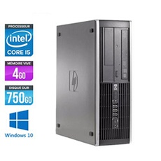 Pc Elite 8100 SFF - Noir - Intel Core i5-650 / 3.2 GHz - RAM 4 Go - HDD 750 Go - DVDRW - Gigabit Ethernet - Windows 10 Professionnel