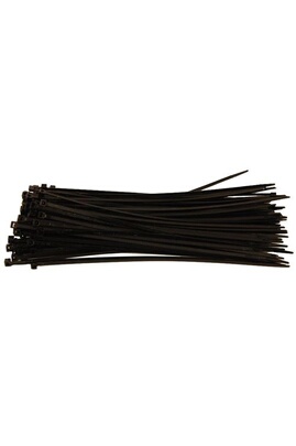 Attache-fil OC-PRO attache cables rilsan 380 x 4.5 noirs - 100 colliers  plastiques 