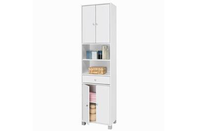 Meuble Salle De Bain Mobilier Colonne 4 Portes 1 Tiroir 2 Niches Long 50 5 X Haut 196 5cm Blanc Chambly Darty Meuble Salle De Bain Mobilier Colonne 4 Portes 1 Tiroir 2 Niches Long 50 5 X Haut 196 5cm Blanc Chambly Darty