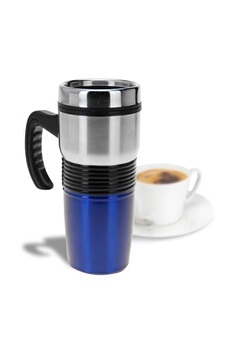 tasse et mugs generique mug isotherme en inox de 400 ml bleu