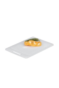 ustensile de cuisine generique zeller 26063 planche à découper en plastique blanc 34,5 x 24,5 cm