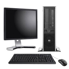 Hewlett Packard DC7900 Format SFF 2.6Ghz - 4 Go - 160 Go avec Ecran 17 pouces