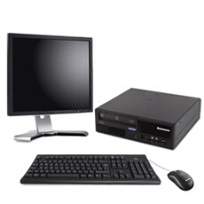 Thinkcenter M58-7359-CTO Format USFF 2,5Ghz - 2 Go - 160 Go avec Ecran 22 pouces