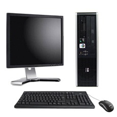 Compaq 6005 Format SFF 2.7GHz - 4 Go - 250 Go avec Ecran 17 pouces