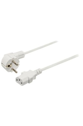 Chargeur et câble d'alimentation PC GENERIQUE Câble d''alimentation  Schuko mâle coudé - IEC-320-C13 3.00 m blanc