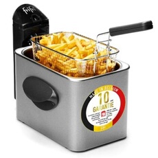 - friteuse - 2. 5ltr - 800 gr frites- 2000 w ; manteau métal; 10 an - 1900