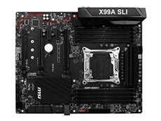 Msi X99A Sli - Carte-Mère - Atx - Socket Lga2011-V3 - X99 Chipset - Usb 3.1 Gen 1, Usb-C Gen2, Usb 3.1 Gen 2 - Gigabit Lan - Audio Hd (8 Canaux)
