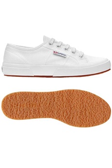 chaussures de basketball superga sneakers cotu white classic blanc pour femmes 43
