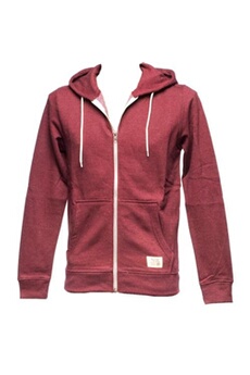 sweat-shirt sportswear blend vestes sweats zippés capuche riom zinfandel fz cap sw rouge taille : m réf : 51462
