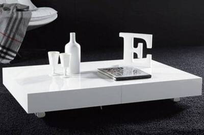 Table La Seggiola Table Basse Relevable Extensible Block 80 X 120